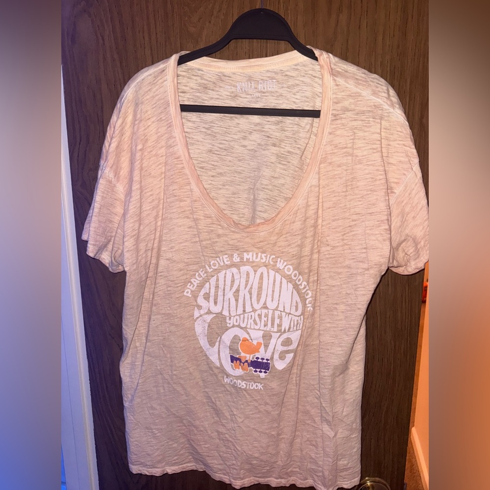 Victoria’s Secret PINK Woodstock Band Tee Large